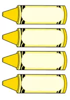 Vorschau - Anderer Materialtyp - Bunte Namensschilder in Crayon-Form (PDF/PPT) - helle Version - Seite 2