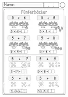 Vorschau - Arbeitsblätter - Kraft der 5 (Rechenstrategien Addition ZR 20) - Seite 3