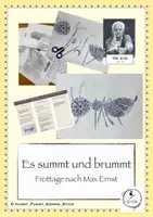 Vorschau - Arbeitsblätter - Es summt und brummt - Frottage-Insekten nach Max Ernst - Deckblatt