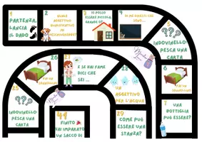 anteprima - Esercizi - Il gioco dell'oca- aggettivi - Pagina di copertina