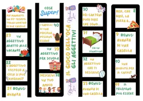 anteprima - Esercizi - Il gioco dell'oca- aggettivi - Pagina 1