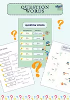 Vorschau - Arbeitsblätter - Question Words: Englische Fragewörter easy verinnerlicht (Klasse 2-4) - Deckblatt