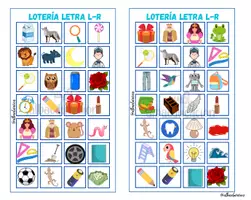 Vista previa - Juegos / Gamificación - Lotería letra L y R - página 1