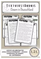 Vorschau - Arbeitsblätter - Materialpaket Ostern: Arbeitsblätter, Lesetexte, Hausaufgabengutscheine, Grußkarten - Seite 1