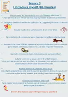 Aperçu - Préparation de séquence / Séquence complète - Séquence d'anglais My First Sentences I introduce myself/ What time is it? - Page 3