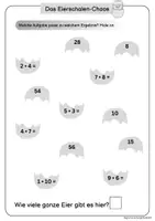 Vorschau - Arbeitsblätter - Escape-Room - Frühling/Ostern - Multiplikation und Division - Mathe - Seite 1