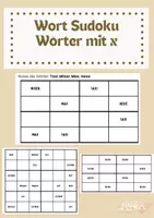 Vorschau - Spiele - Rechtschreibung Sudoku Wörter mit x - Deckblatt