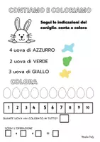 anteprima - Esercizi - CONTIAMO E COLORIAMO - Pagina di copertina