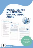 Vorschau - Arbeitsblätter - Webseiten mit Multimedia: Grafik, Video, Audio - Deckblatt