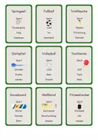 Vista previa - Juegos / Gamificación - Vocabulario "Deporte": no lo digas - cartas de juego - página 3