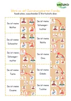 Vista previa - Juegos / Gamificación - Vocabulario "Mi familia": tarjetas de asignación - página 2
