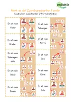 Vista previa - Juegos / Gamificación - Vocabulario "Mi familia": tarjetas de asignación - página 3