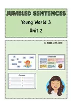 Vorschau - Arbeitsblätter - Jumbled sentences passend zu Young World 3, Unit 2 - Deckblatt