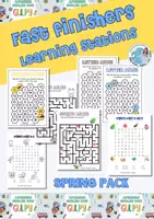 Vista previa - Hojas de trabajo - Fast finishers/Learning stations SPRING PACK - Portada
