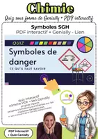 Aperçu - Apprentissages en autonomie - Chimie | Quiz interactif | symboles SGH | Genially + PDF - Page de couverture