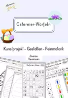Vorschau - Mal- und Bastelvorlagen - Würfeln und Malen Materialpaket - Deckblatt