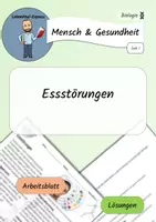 Vorschau - Arbeitsblätter - Essstörungen / Mensch & Gesundheit - Deckblatt