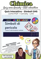 anteprima - Materiale di supporto/inclusione - Chimica | GHS Simboli | quiz interattivo Genially + PDF - Pagina di copertina
