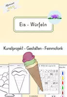 Vorschau - Mal- und Bastelvorlagen - Würfle dein Sommereis - Deckblatt