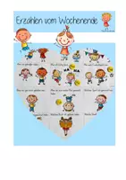 Vorschau - Lehrpläne/Lehrermaterial - Plakat: Erzählen vom Wochenende - Deckblatt
