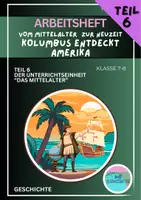 Vorschau - Stundenentwürfe - Kolumbus entdeckt Amerika - Teil 6 - Arbeitsheft - Deckblatt