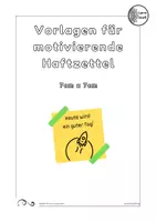 Vorschau - Mal- und Bastelvorlagen - motivierende Haftzettel im förderorientierten Unterricht - Deckblatt