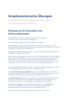 Vorschau - Arbeitsblätter - Schwungübungen Frühling - Graphomotorik Frühling - Grafomotorik Frühling - Graphomotorik Schwungübungen - Freiarbeitsmaterial Deutsch Klasse 1 - Seite 1