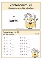 Vorschau - Stationenlernen - Rechenkartei - Addition im Zahlenraum 20 ohne Überschreitungen - Freiarbeit - Stationenlernen - Seite 2