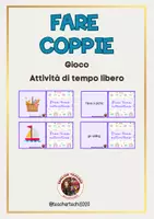 anteprima - Giochi - FARE COPPIE: Free time activities - Pagina di copertina