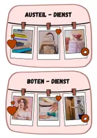 Vorschau - Bildkarten - Bastelvorlage: 10 Klassendienste - Seite 3