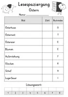 Vorschau - Arbeitsblätter - Lesespaziergang Ostern - Lesen lernen - Seite 3