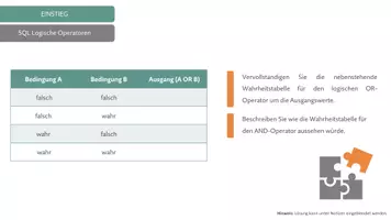 Vorschau - Arbeitsblätter - SQL Logische Operatoren: AND, OR, NOT - Seite 2