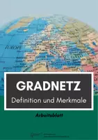 Vorschau - Arbeitsblätter - Gradnetz: Definition und Merkmale - Deckblatt