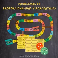 Vista previa - Juegos / Gamificación - Problemas proporcionalidad y porcentajes 1º-2ºESO - Portada