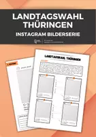 Vorschau - Arbeitsblätter - Landtagswahl Thüringen 2024: Instagram Kreativaufgabe - Deckblatt