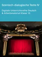 Vorschau - Stundenentwürfe - Szenisch-dialogische Texte IV - Klasse 10 (Digitale Unterrichtsreihe Deutsch) - Deckblatt
