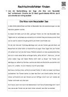 Vorschau - Arbeitsblätter - Sagen nacherzählen - Rechtschreibfehler finden - Seite 1