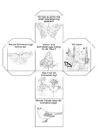 Vorschau - Mal- und Bastelvorlagen - Erzählwürfel - Schmetterling - Seite 1