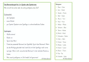Vorschau - Spiele - Reimwörterpaare - Das Reimwörterspiel - Seite 2