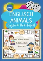 Vorschau - Spiele - Englisch Brettspiel - Englisch Animals | Englisch Anfangsunterricht | warm up Englisch | Vokabelspiele - Deckblatt