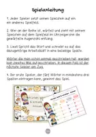 Vorschau - Spiele - Englisch Brettspiel - Englisch Animals | Englisch Anfangsunterricht | warm up Englisch | Vokabelspiele - Seite 2