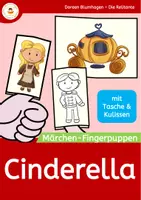 Vorschau - Mal- und Bastelvorlagen - Märchen-Fingerpuppen: Cinderella - Deckblatt