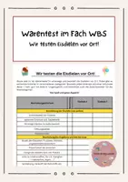 Vorschau - Arbeitsblätter - Warentest Eisdiele - Abschlussstunde WBS / Wirtschaft - Deckblatt