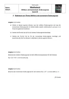 Vorschau - Test - Mathetest zur mittleren und momentanen Änderungsrate - Deckblatt