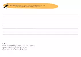 Vorschau - Arbeitsblätter - Speed-Dating plaatsen - Orte in meiner Stadt/meinem Dorf Niederländisch - Seite 1