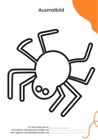 Vorschau - Arbeitsblätter - 16 Ausmalbilder: SPINNE (plus Schreibanlass) - Seite 2