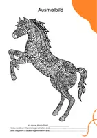 Vorschau - Arbeitsblätter - 28 PFERD Ausmalbilder ab 1. Klasse (+ Schreibanlass) - Seite 3