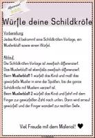 Vorschau - Mal- und Bastelvorlagen - Würfle deine Schildkröte - Seite 1