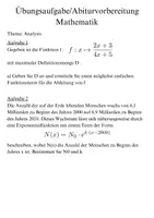 Vorschau - Arbeitsblätter - Abiturvorbereitung Mathematik Analysis (Abstandsfunktion) - Seite 1