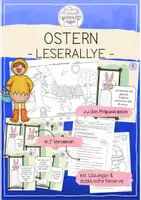 Vorschau - Arbeitsblätter - Leserallye: Verstecke die Ostereier! (Präpositionen) - Seite 1
